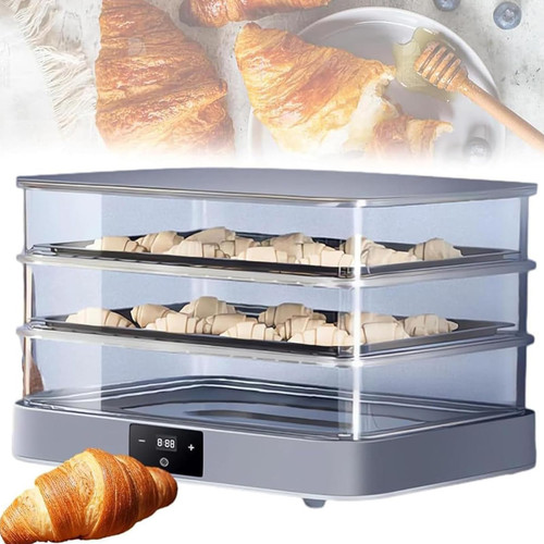40L Electric Dough Proofer Machine - Adjustable Temperature, Timer & Humidity Control for Perfect Bread Fermentation - Ideal for Home Baking & Artisan Bread Making