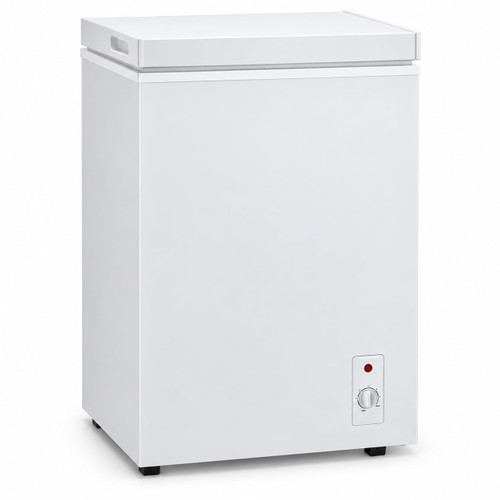 3.4 Cu. Ft. Chest Freezer, Freestanding Frozen Food Storage,White