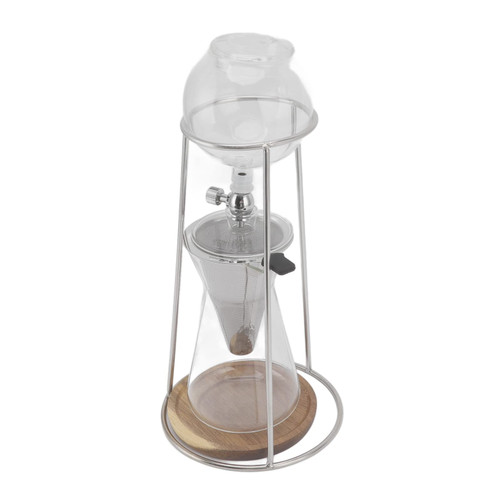 Hidyliu Drip Tower Coffee Maker 600ml with Glass Strainer