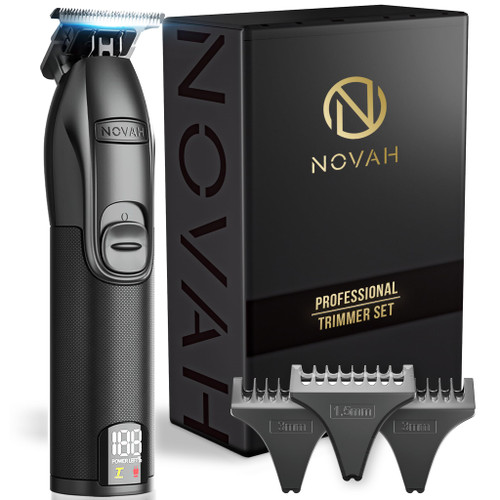 NOVAH Grooming Professional Hair Trimmer for Men, Barber Trimmer Cordless T Trimmers for Barbers