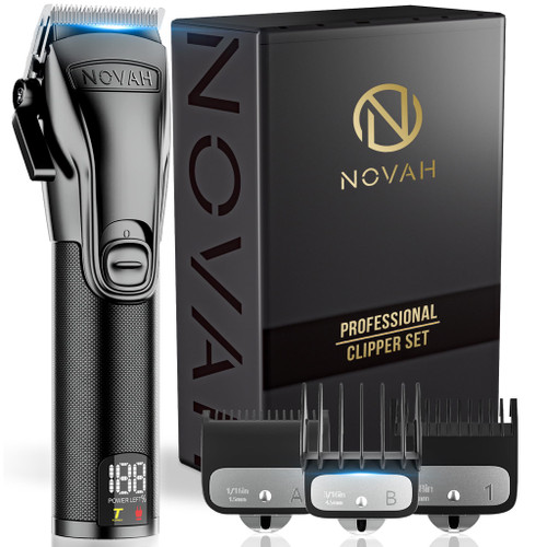 Novah Professional Hair Clippers for Men, Professional Barber Clippers, Electric Mens Cordless Hair Clipper for Barbers Haircut Kit Fade, Maquina de Cortar Cabello