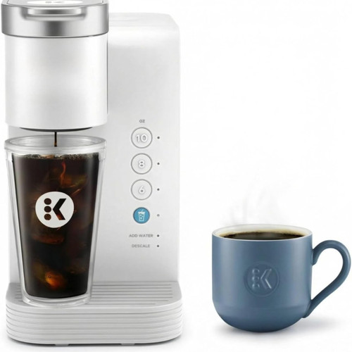 K-Express Essentials Plus Hot & Iced Single Serve Coffee Maker (White)