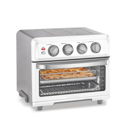 Cuisinart Air Fryer Toaster Oven with Grill, 1800W 8-1 Air Fryer Oven with Bake, Convection Bake, Grill, Broil and Warm Options, Large Capacity, 60-Minute Timer, TOA-70W, White