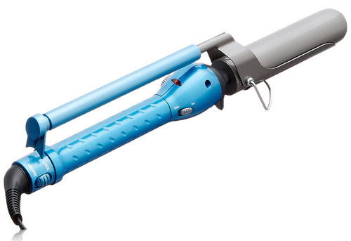 BaBylissPRO Nano Titanium 1 1/4 inch Curling Iron for Loose Curls & Beach Waves, Marcel Professional Hair Curler for All Hair Types