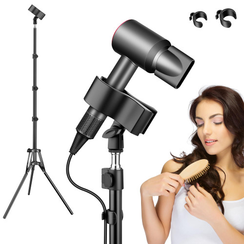 Nineigh Hair Dryer Stand Hands Free, 20-63 Inch Adjustable Blow Dryer Stand