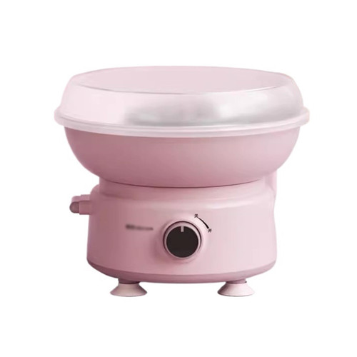 Candy Floss Machine Household Mini Full Automatic Cotton Candy Machine Making Color Candy Floss Maker(Pink)