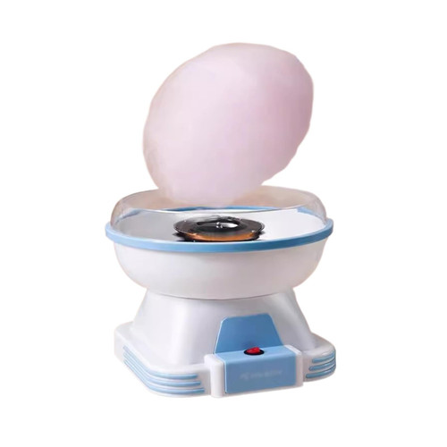 Cotton Candy Machine Cotton Candy Machine Household Use Fully Automatic Making Handmade Mini Fancy Colored(Blue)