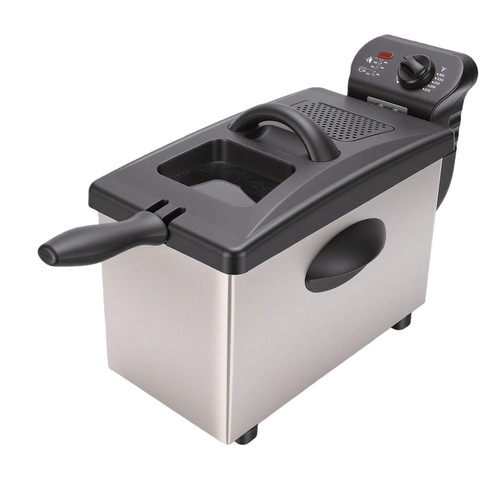 Aumotop Electric Deep Fryer, 3.2qt with Removable Basket (US Plug 110V)