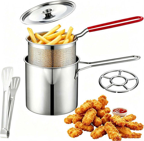Multifunctional 304 stainless steel fryer  Deep Fryer with Basket