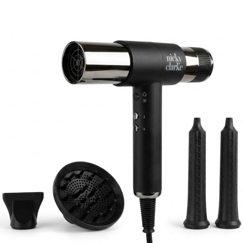 Nicky Clarke Diffuser Hair Dryer, Ionic Infrared Blow Dryer for Curly Hair