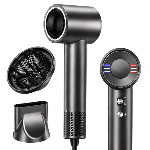 Dual Voltage Hair Dryer for Travel, 170,000 RPM High-Speed Blow Dryer