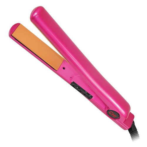 CHI Tourmaline Ceramic Flat Iron Hair Straightener 1", Pure Pink 1" Plates