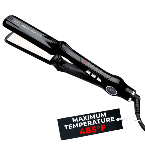 MQ Hair Professional Titanium Flat Iron Black