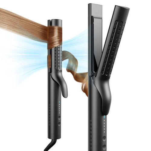 TYMO Airflow 2.0 Curling Iron Flat Iron-Hair Straightener and Curler 2 in 1