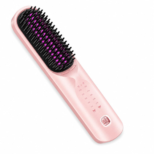 Bopcal Cordless Hair Straightener Brush, 10000mAh Travel Styling Comb