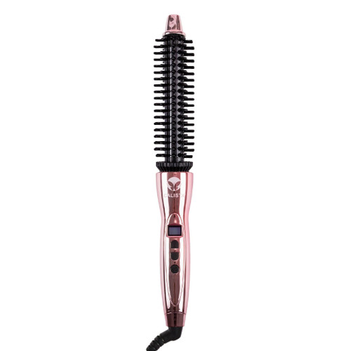 CALISTA Perfecter Heated Round Brush, Short & Curly Hair, 0.75", Rose Gold