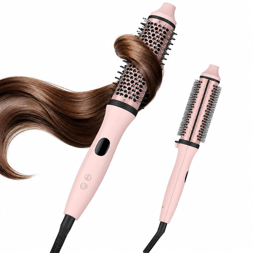 Bopcal Dual Voltage Thermal Brush, 1.5" Heated Round Brush for Curls