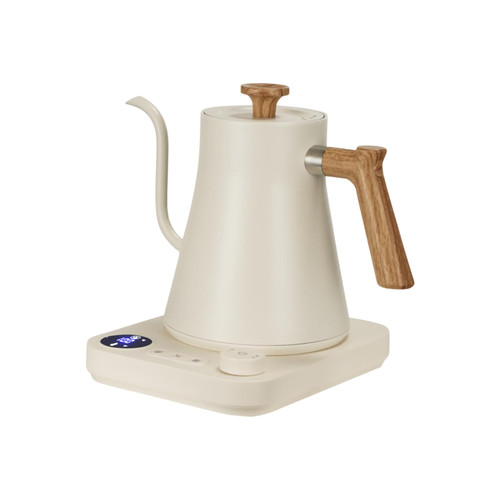 Electric Gooseneck Kettle with Adjustable Temp, 1200W,white
