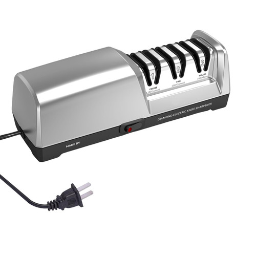 Fdit Electric Knife Sharpener 3 Stage System with Angle Guide (US