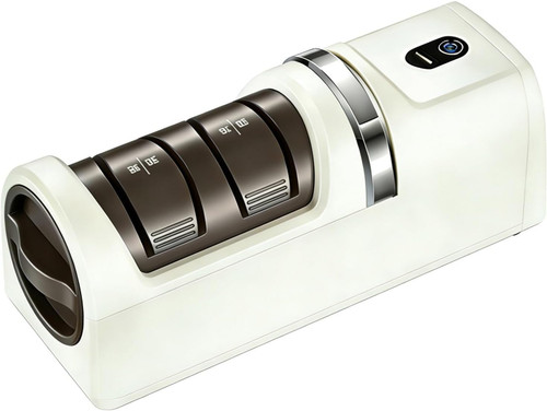 Rechargeable Electric Knife Sharpener, Diamond Grinding Wheel Suction Base