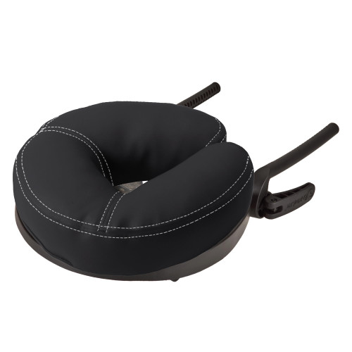 EARTHLITE Massage Table Face Cradle CARESS - Self-Adjusting, Innovative Headrest with Luxurious Strata Face Pillow, Black