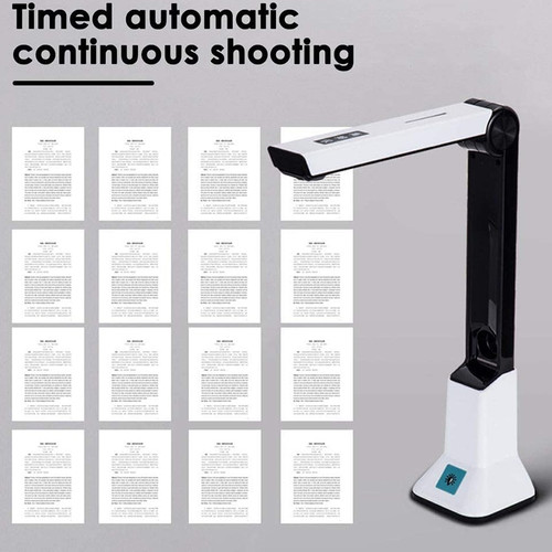 Portable High-Definition Scanner, Document Camera with Real-Time Projection Video Recording Function, A4 