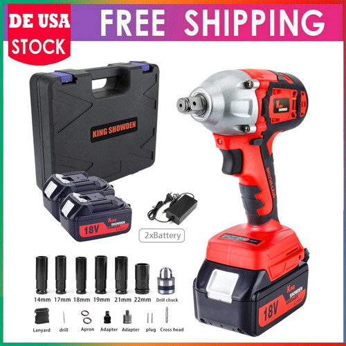 18V Brushless Screwdriver Cordless Electric Impact Wrench Rechargeable Accumulator Wrench Power Tools 