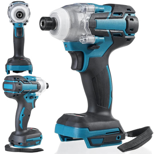 Brushless Electric Impact Wrench High-Torque Impact Driver w/ LED Light Compatible with 18V Makita Battery Powerful Wrench