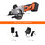 Cordless Mini Circular Saw 20V 3400RPM 2.0Ah Lithium Battery Adjustable Angle Depth Max Cutting 