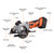 Professional Cordless Mini Circular Saw 20V 3400RPM Circular Saw 2.0Ah Lithium Battery  Laser Guide Blade