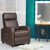 Massage Recliner Chair Single Sofa PU Leather Padded Seat w/ Footrest Brown