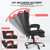 Adjustable Leather Executive Massage Office Chair Reclining High Back Chair with Footrest