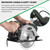 Corded Circular Saw 12A 5500RPM Power Circular Saw with 7-1/4'' Saw Blade 