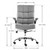 Velvet Office Chair HHigh Back Executive Desk Chair with Flip-up Arms Modern Computer Chair with Wheels for Adult