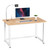 110x60x74CM Reinforcement Beam Computer Laptop Desk Modern Style Table MDF Board Steel Frame Standing Desks for Home Office New