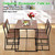 Dining Table Set Rectangular Picnic Table Home Furniture Kitchen Courtyard Outdoor Camping Hiking 