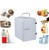 4L Mini Car Fridge Cooler And Warmer Portable Compact Personal Fridge Semiconductor Electronic Fridge For Home Office Car