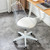 Modern Home Office Desk Chairs, Adjustable 360 °Swivel Chair Engineering Plastic Armless Swivel Computer Chair With Wheels