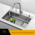 304 Stainless Steel Titanium Gold Gray Sink Single Slot Thickened Manual Basin Kitchen Sink Household Sink