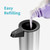 AIKE Smart Soap Dispenser USB Chargable 280ML Automatic Liquid Soap Dispenser for Kitchen Detergent Dispenser for Hand Washing