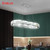 Crystal Oval Modern Large Crystal Pendant Hanging Light Fixtures For Living Room Bedroom Ceiling Lustres