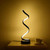 Spiral LED Modern Minimalist Curved Design Table Lamp With 12W Warm White Light for Bedroom Living Room