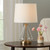 Glass with Black Base Table Lamp, 18" H Book Lights Table Desk Lamps