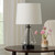 Glass with Black Base Table Lamp, 18" H Book Lights Table Desk Lamps