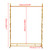 Heavy Duty Wedding Dress Display Rack Market Garment Rack Golden Metal Clothes Rail Stand