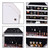 Full Body Dressing Mirror Cabinet Jewelry Storage Display Box Simple Solid Wood Pattern Covered Wall-Mounted Octagonal[US-Stock]