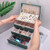 Multi-functional PU Leather Drawer-style Jewelry Box Earrings Oversized Holder Case Earrings Lock Jewelry Box