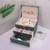 Multi-functional PU Leather Drawer-style Jewelry Box Earrings Oversized Holder Case Earrings Lock Jewelry Box