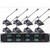 Professional UHF wireless microphone 8-channel handheld, lavalier, head-mounted, conference microphone stage performance