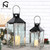 2Pcs Stainless Steel Candle Holder Lantern Vintage Retro Hanging Candle Lanterns with Handle for Garden Wedding Home Decor